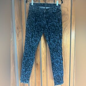 J Brand Brocade Skinny Jeans